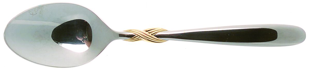 Braid-Gold Accent (Stainless) Place/Oval Soup Spoon by Retroneu-1