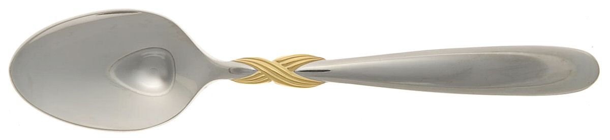 Braid-Gold Accent (Stainless) Teaspoon by Retroneu-1
