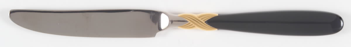 Braid-Onyx (Stainless, Onyxhdl, Gold Accent) New French Hollow Knife by Retroneu-1