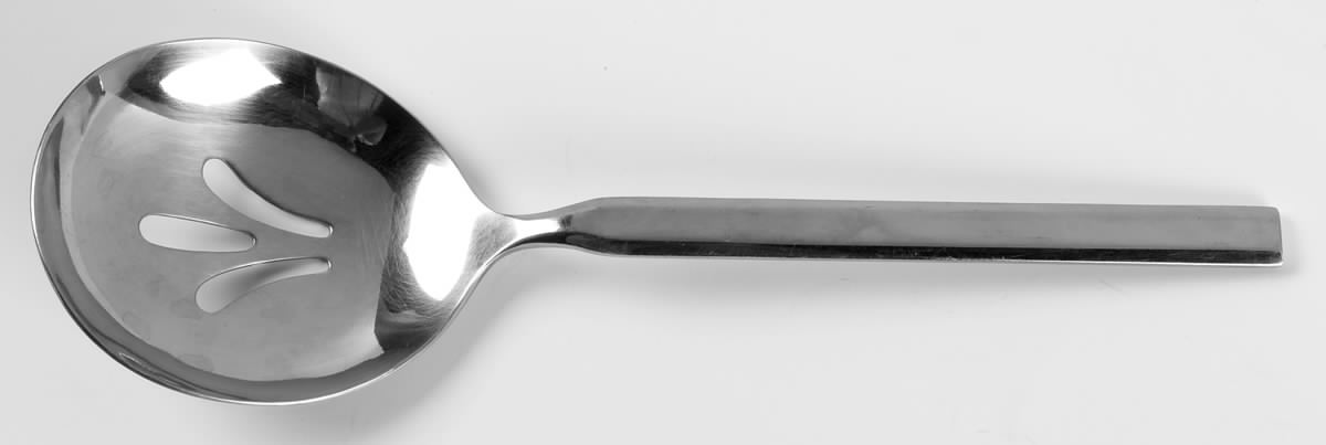 Caravelle (Stainless) Pierced Solid Serving Spoon by Retroneu-1