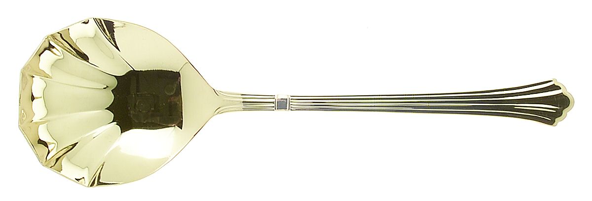 Century Gold (Electroplate) Solid Serving Spoon by Retroneu-1