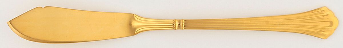 Century Gold (Electroplate) Flat Handle Master Butter Knife by Retroneu-1