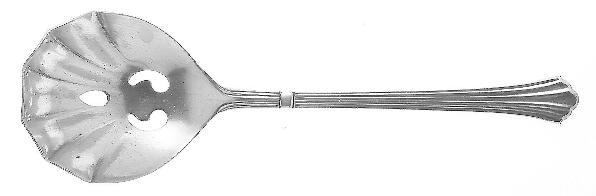 Century (Silverplate) Pierced Solid Serving Spoon by Retroneu-1