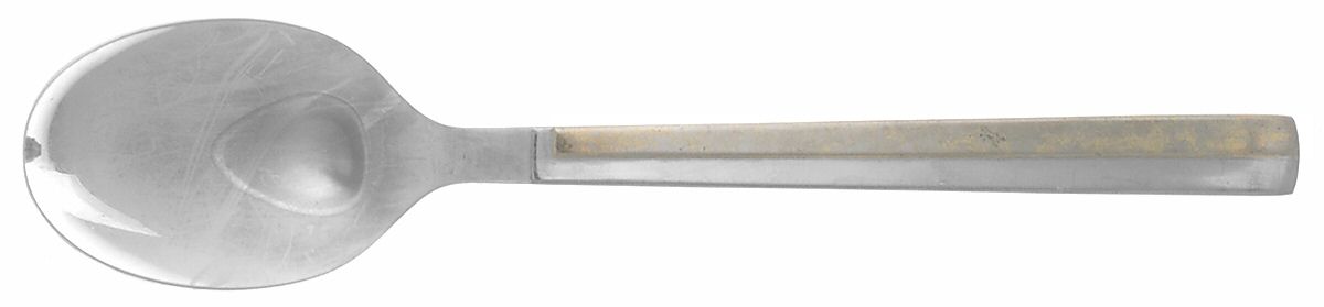 Center Stage (Stainless, Gold Accent) Place/Oval Soup Spoon by Retroneu-1