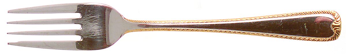 Claridge Gold (Stainless, Gold Acct) Individual Salad Fork by Retroneu-1