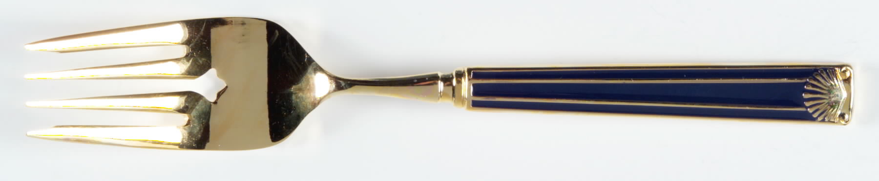 Cloisonee Shell-Blue Individual Salad Fork by Retroneu-1