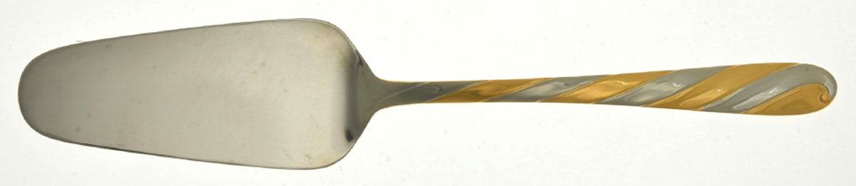 Concerto (Stainless, Gold Accent) All Stainless Pie Server by Retroneu-1