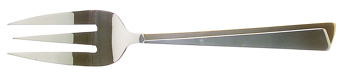 Concept (Stainless-Gold Accent) Solid Serving Fork by Retroneu-1