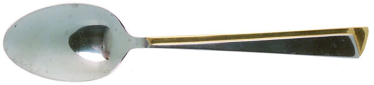 Concept (Stainless-Gold Accent) Place/Oval Soup Spoon by Retroneu-1