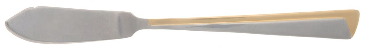 Concept (Stainless-Gold Accent) Flat Handle Master Butter Knife by Retroneu-1