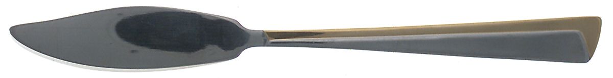 Concept (Stainless-Gold Accent) Flat Handle Butter Spreader by Retroneu-1