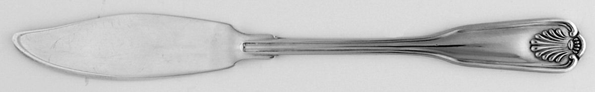 Coventry Shell (Silverplate) Flat Handle Master Butter Knife by Retroneu-1