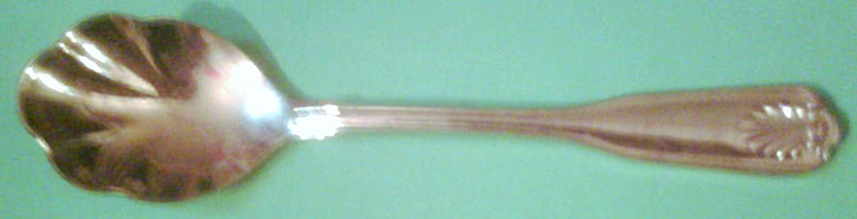 Coventry Shell (Gold Electroplate) Sugar Shell Spoon by Retroneu-1