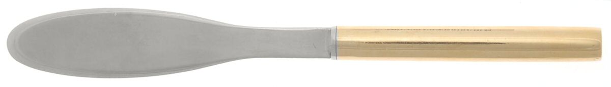 Cylinder Gold (Gold Electroplate) Modern Hollow Butter Spreader (Stainless) by Retroneu-1
