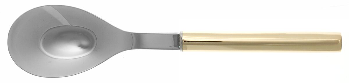 Cylinder Gold (Gold Electroplate) Place/Oval Soup Spoon by Retroneu-1