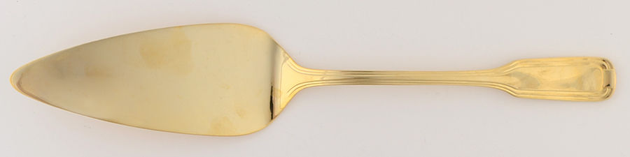 Deco Gold (Gold Electroplate) Pastry Server with Stainless Blade by Retroneu-1