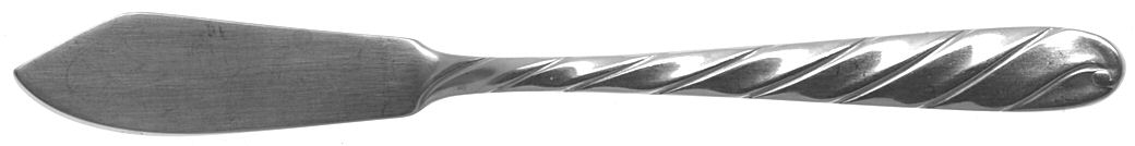 Diagonal (Stainless) Flat Handle Master Butter Knife by Retroneu-1