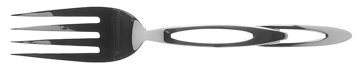 Double Loop (Stainless) Solid Serving Fork by Retroneu-1