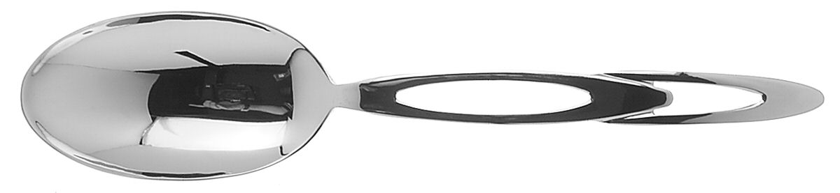 Double Loop (Stainless) Solid Serving Spoon by Retroneu-1