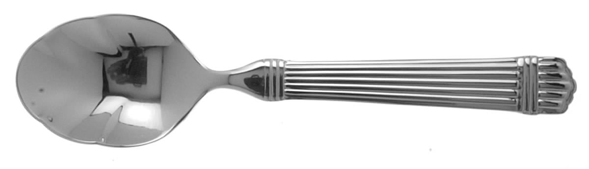 Esprit (Stainless, Glossy, 5 Ribs) Sugar Shell Spoon by Retroneu-1