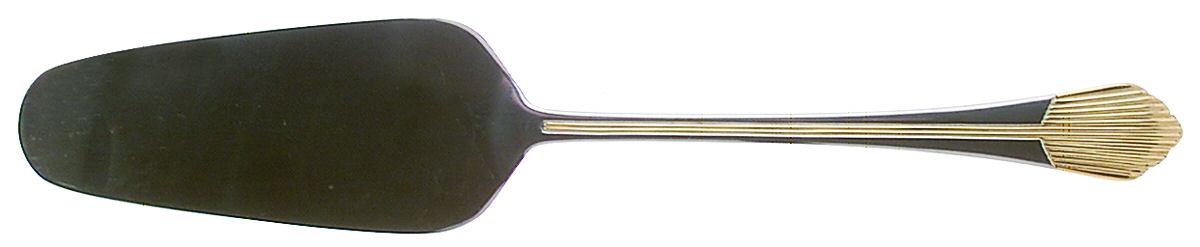 Flare (Stainless-Gold Accent) All Stainless Pie Server by Retroneu-1