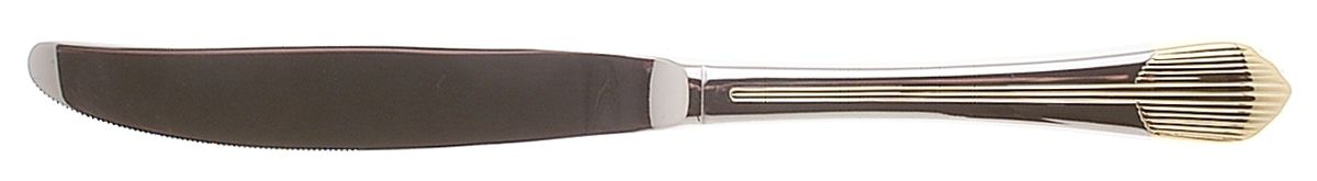 Flare (Stainless-Gold Accent) Modern Solid Knife by Retroneu-1