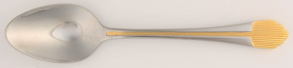 Flare (Stainless-Gold Accent) Teaspoon by Retroneu-1