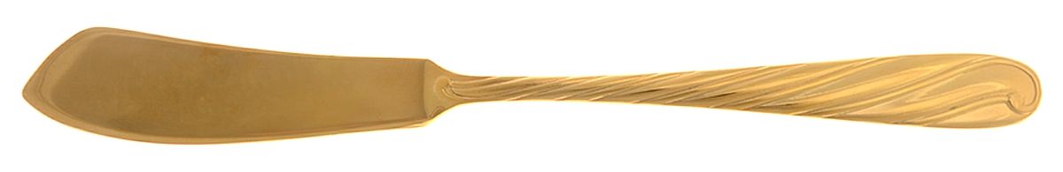 Nuance Gold (Gold Electroplate) Flat Handle Master Butter Knife by Retroneu-1