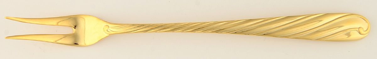Nuance Gold (Gold Electroplate) Cocktail/Seafood Fork by Retroneu-1