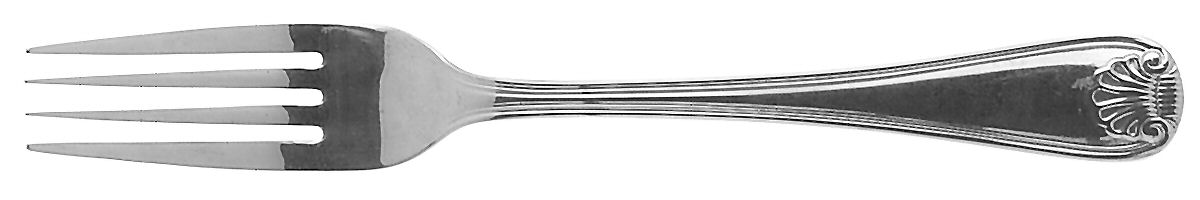 Hampton Shell (Stainless, Gold Accent) Fork by Retroneu-1