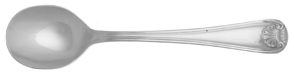 Hampton Shell (Stainless) Round Bowl Soup Spoon (Cream Soup) HC by Retroneu-1