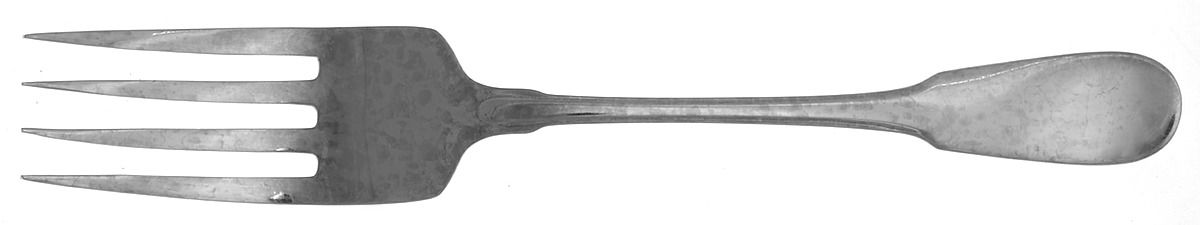 Haverhill (Stainless-Glossy Fin) Large Solid Cold Meat Serving Fork by Retroneu-1