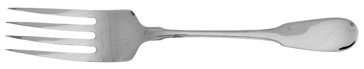 Haverhill (Silverplate) Large Solid Cold Meat Serving Fork by Retroneu-1