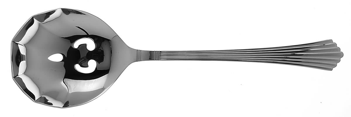 Hermes (Stainless) Pierced Solid Serving Spoon by Retroneu-1