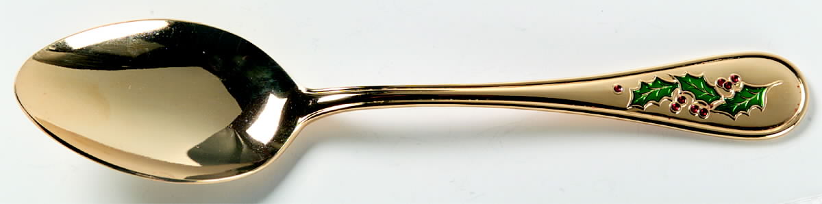 Hollyday (Gold Electroplate) Tablespoon (Serving Spoon) by Retroneu-1