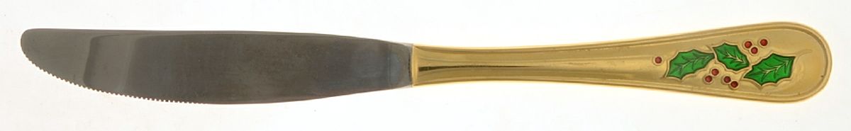 Hollyday (Gold Electroplate) Modern Solid Knife by Retroneu-1