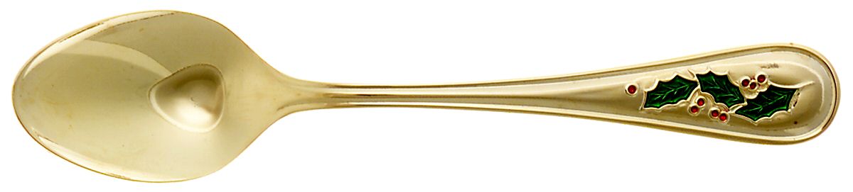 Hollyday (Gold Electroplate) Demitasse Spoon by Retroneu-1