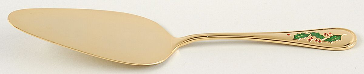 Hollyday (Gold Electroplate) Solid Pie Server by Retroneu-1