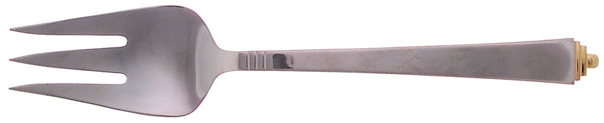 Imperiale (Stainless, Gold Accent) Solid Serving Fork by Retroneu-1