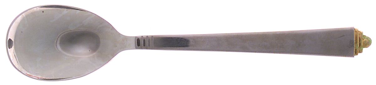 Imperiale (Stainless, Gold Accent) Sugar Spoon by Retroneu-1