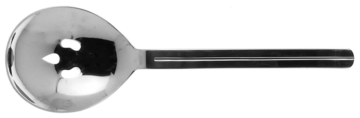 Infinite (Stainless) Pierced Solid Serving Spoon by Retroneu-1