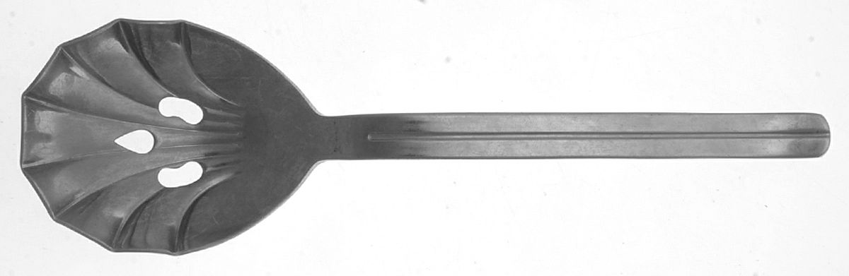 Infinite (Stainless) Pierced Solid Serving Spoon by Retroneu-1