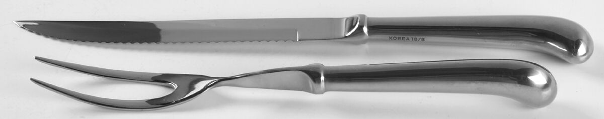 Jamestown (Stainless) Large 2-Piece Roast Carving Set w/Stainless Blade by Retroneu-1