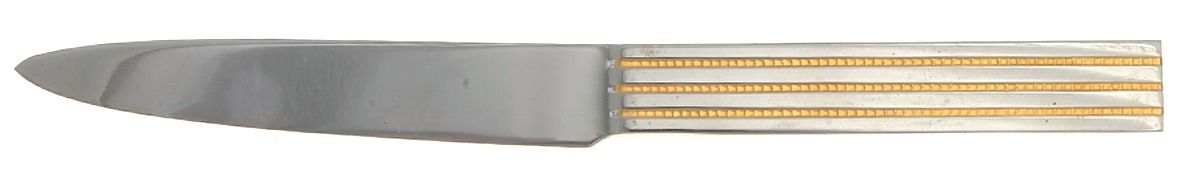 Lauren-Gold (Stnls, Gold Acct) New French Solid Knife by Retroneu-1