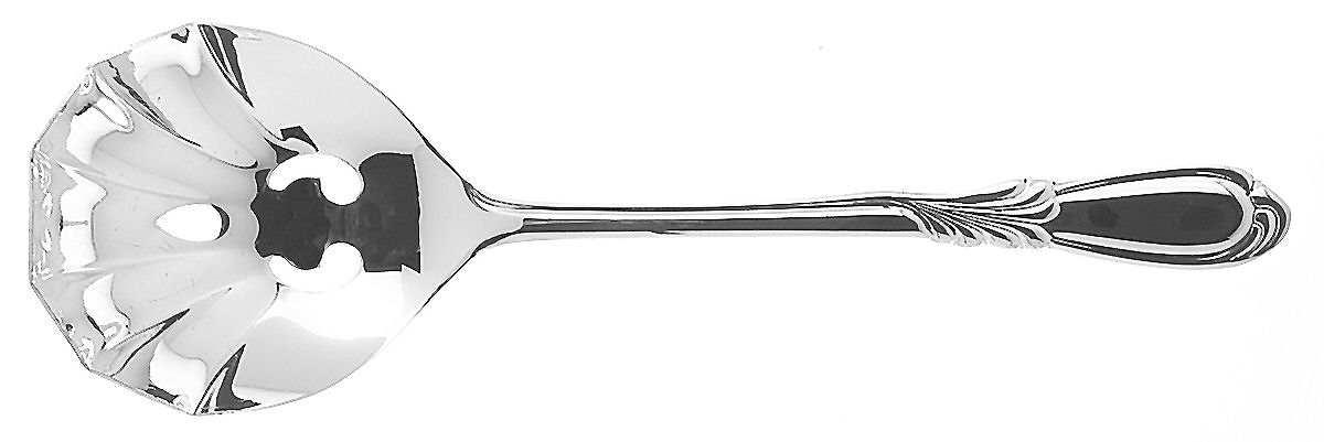 Linda (Silverplate) Solid Serving Spoon by Retroneu-1