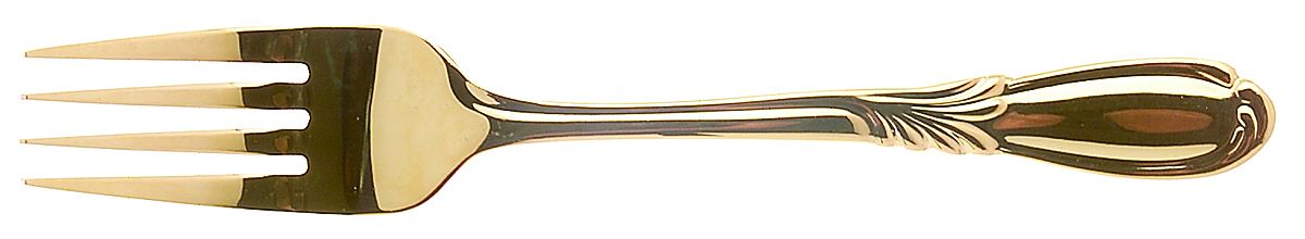 Linda Gold (Gold Electroplate) Individual Salad Fork by Retroneu-1