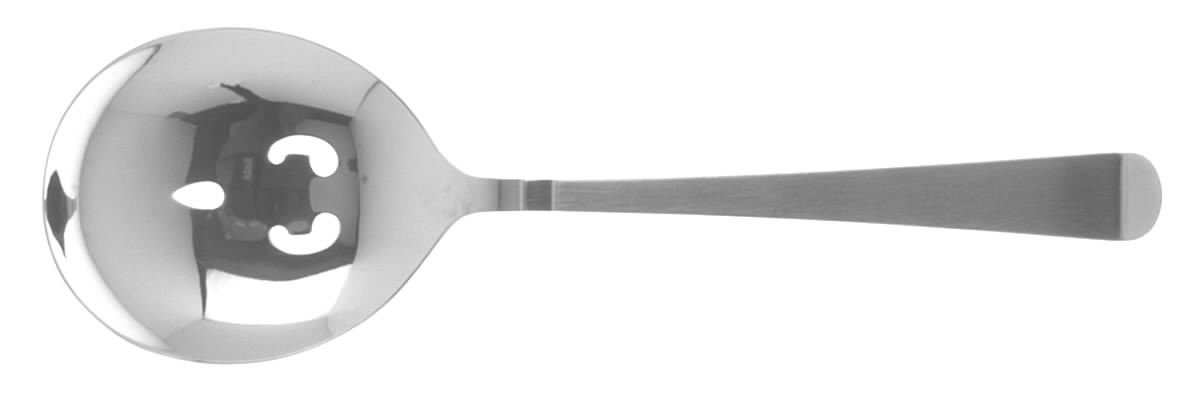 Melage (Stainless) Pierced Solid Serving Spoon by Retroneu-1