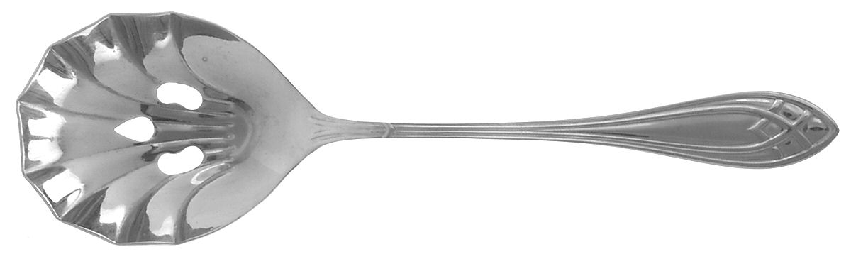 Noblis (Stainless) Pierced Solid Serving Spoon by Retroneu-1