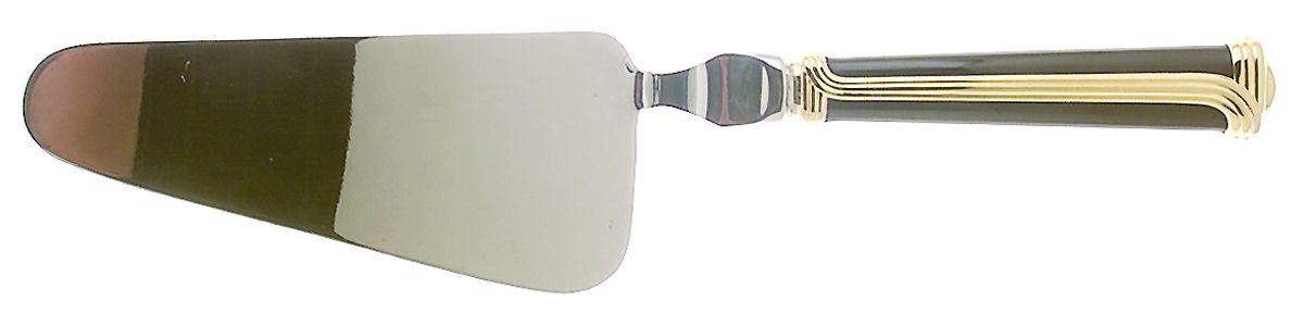 Noir d'Or (Stainless, Black-Gold Accent) Pie and Cake Server, Solid Piece by Retroneu-1