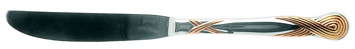 Octave-Gold (Stainless, Gold Accent) Modern Hollow Knife by Retroneu-1